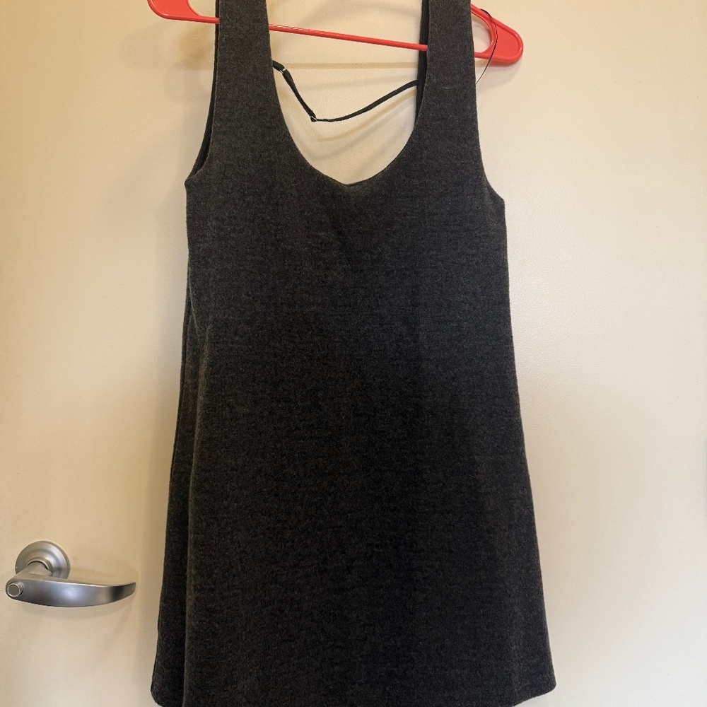 Zara Gray Skater Sweater Dress